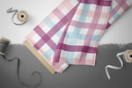 Lade das Bild in den Galerie-Viewer, Premium BIO Jersey "LMS Gingham" dahlia 0,5 m