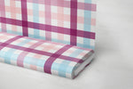 Lade das Bild in den Galerie-Viewer, Premium BIO Jersey "LMS Gingham" dahlia 0,5 m