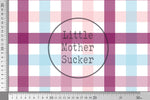 Lade das Bild in den Galerie-Viewer, Premium BIO Jersey "LMS Gingham" dahlia 0,5 m