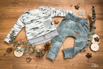 Lade das Bild in den Galerie-Viewer, Premium BIO Jersey &quot;Misty Forest&quot; 0,9 m Rest

