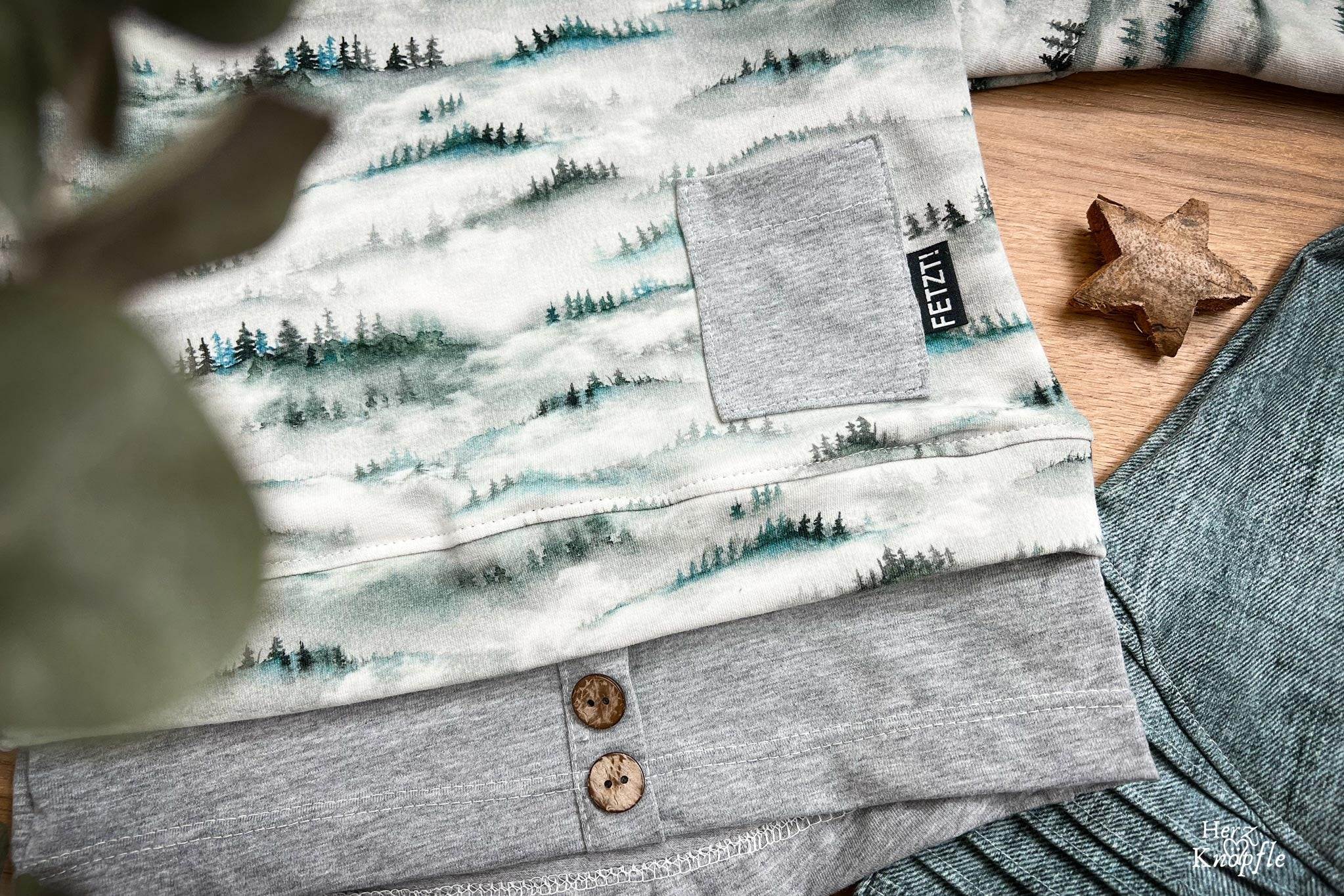 Premium BIO Jersey "Misty Forest" 0,9 m Rest