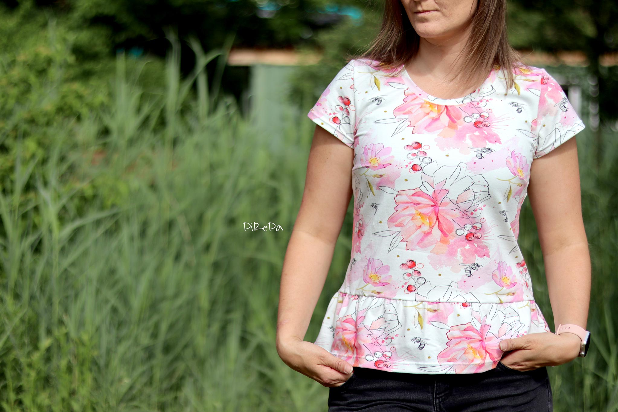 Frottee Jersey "Jules Flowers" 0,5 m