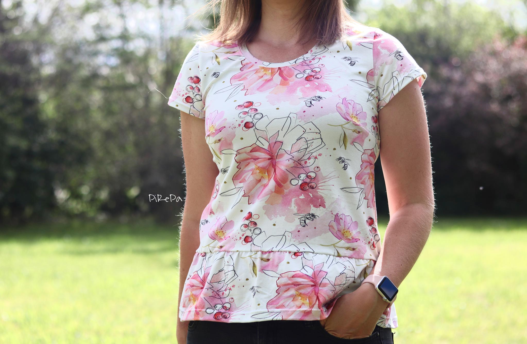 Frottee Jersey "Jules Flowers" 0,5 m