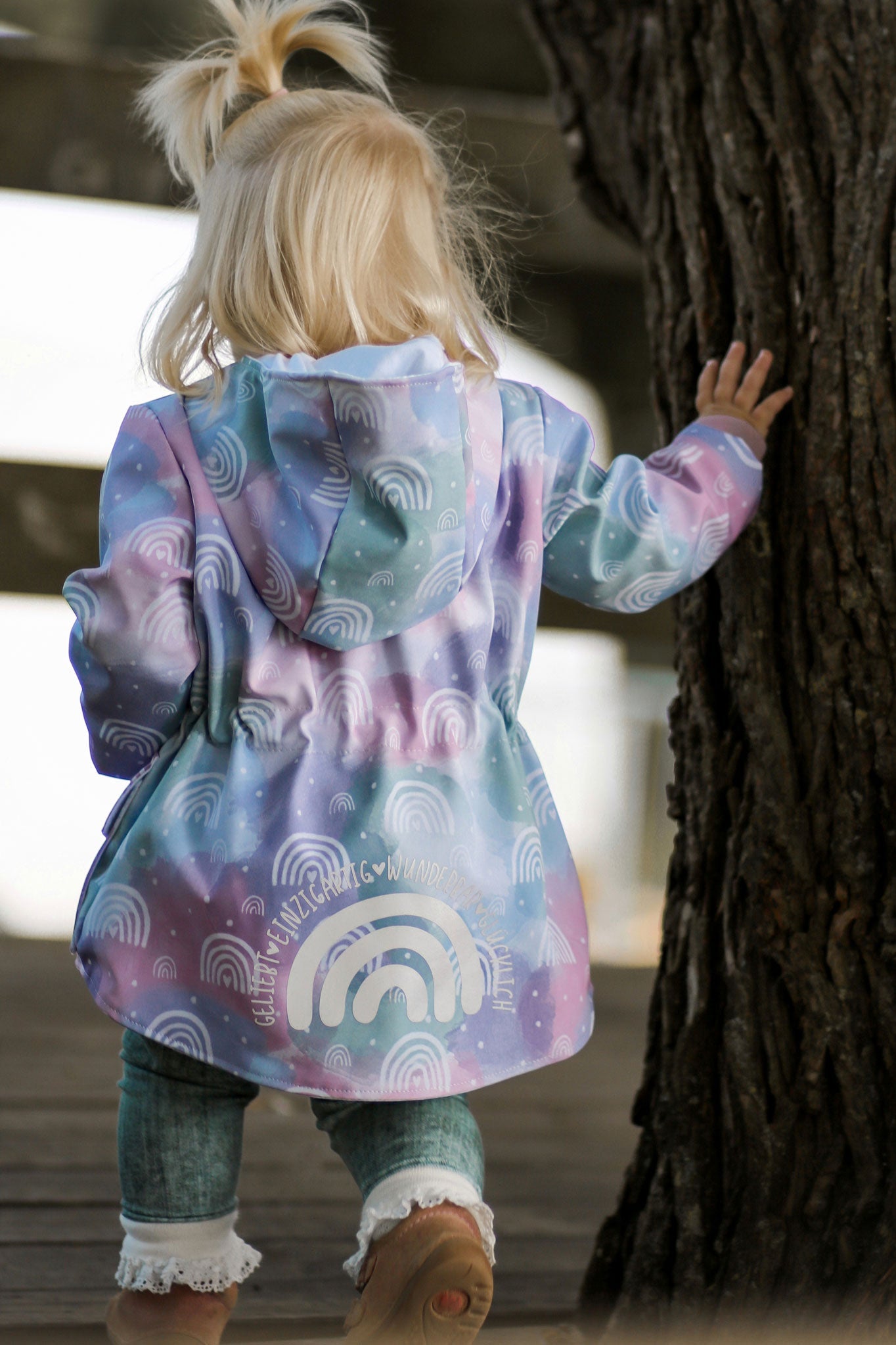 Softshell Classic "Chalkbows" cotton candy weiß 0,5m Lager