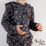 Lade das Bild in den Galerie-Viewer, Premium Wintersweat &quot;Kreidezeit&quot; T-Rex 0,5 m
