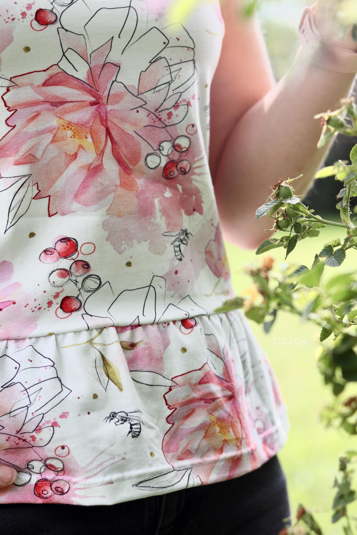 Frottee Jersey "Jules Flowers" 0,5 m