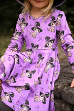 Lade das Bild in den Galerie-Viewer, Supersoft Premium BIO French Terry &quot;Magic Kitty&quot; klein 0,5 m
