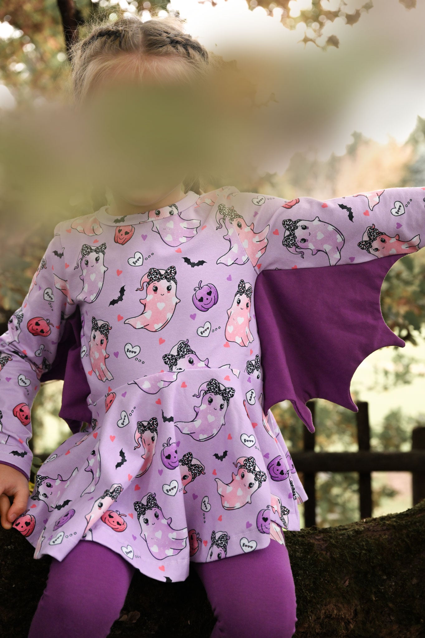 Supersoft Premium BIO Jersey "Spooky Fun" Girl klein 0,5 m