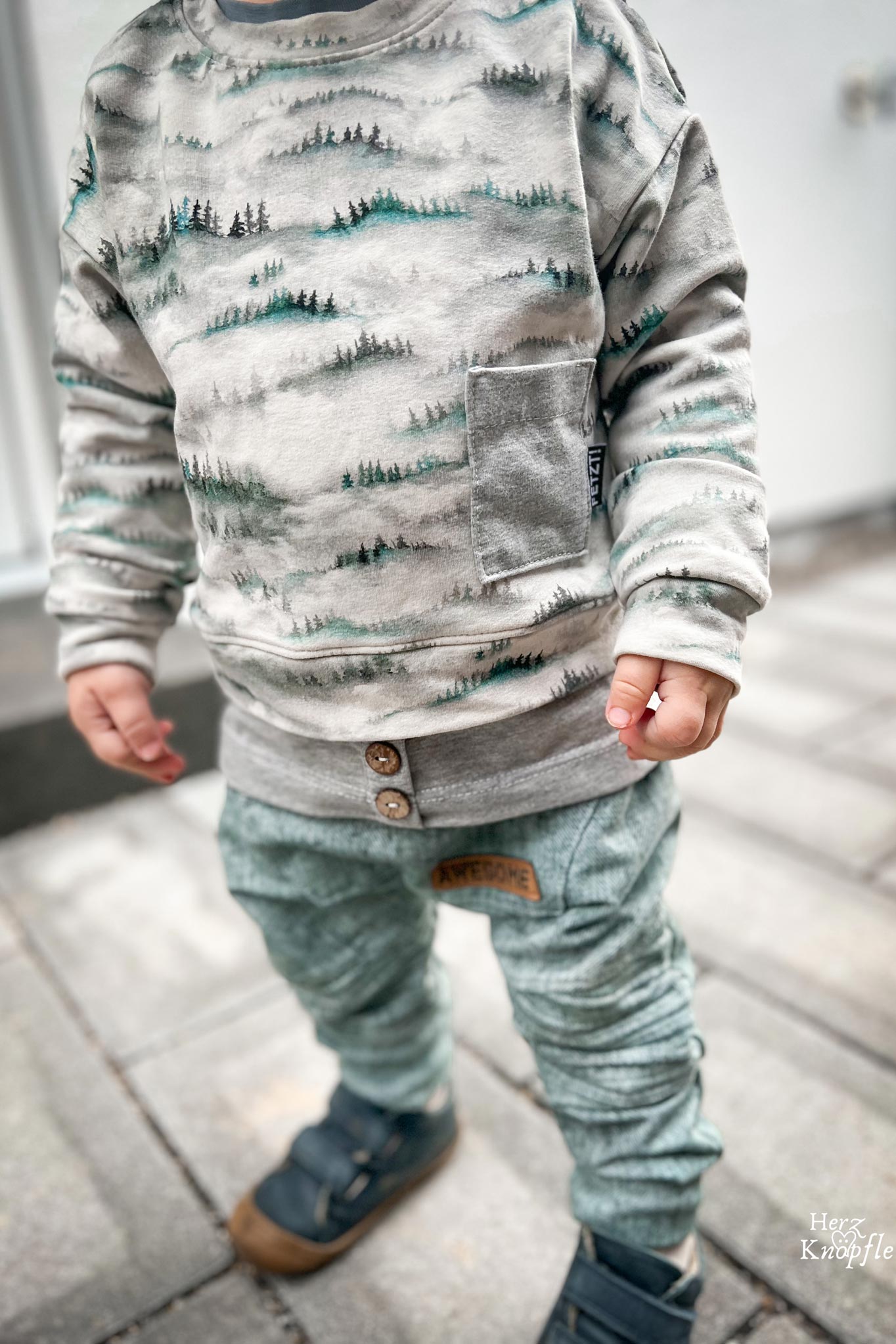 Premium BIO Jersey "Misty Forest" 0,9 m Rest