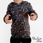 Lade das Bild in den Galerie-Viewer, Premium Wintersweat &quot;Kreidezeit&quot; T-Rex 0,5 m
