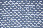 Lade das Bild in den Galerie-Viewer, Musselin Rauchblau Wolken 0,5 m ABVERKAUF
