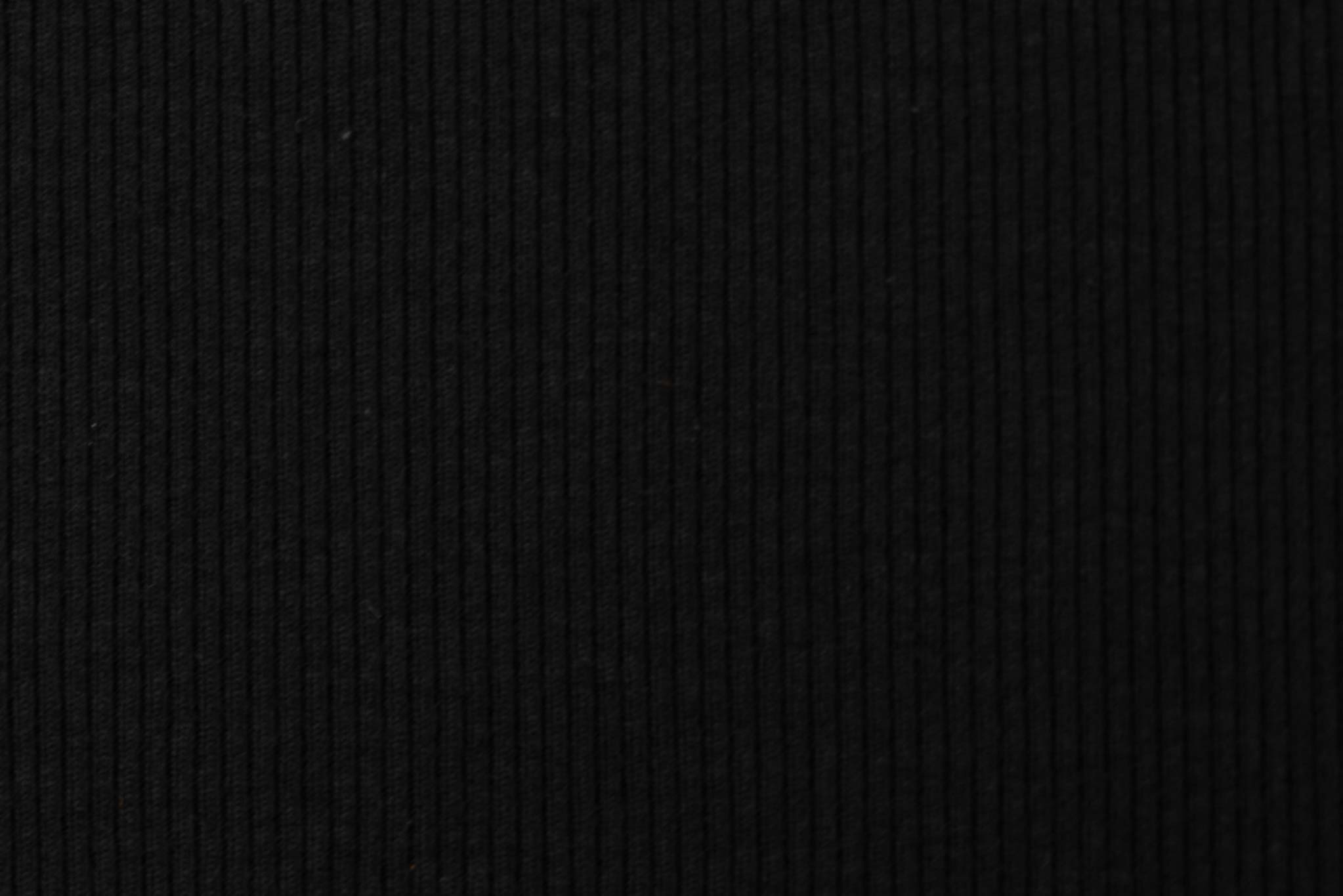 Rippjersey Schwarz 0,5 m