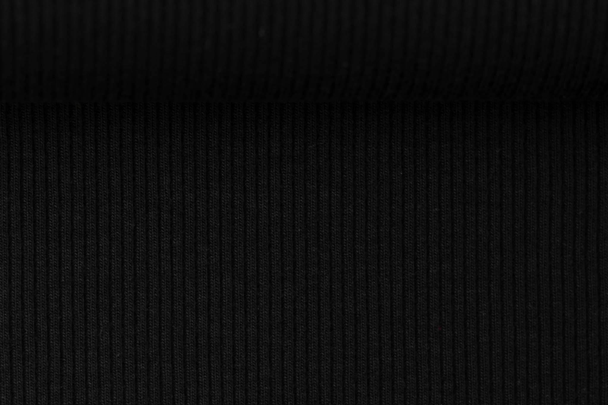 Rippjersey Schwarz 0,5 m
