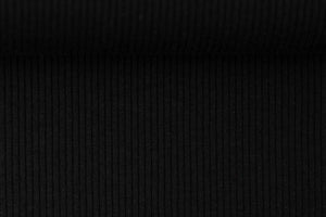 Rippjersey Schwarz 0,5 m