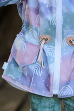 Lade das Bild in den Galerie-Viewer, Softshell Classic &quot;Chalkbows&quot; cotton candy weiß 0,5m Lager
