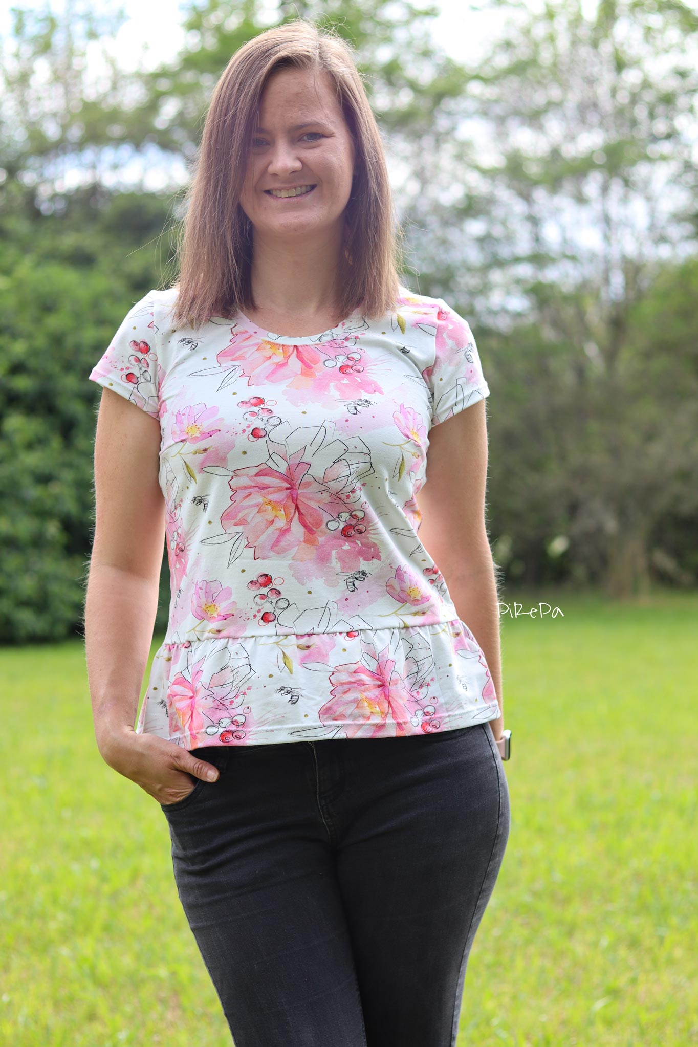 Frottee Jersey "Jules Flowers" 0,5 m