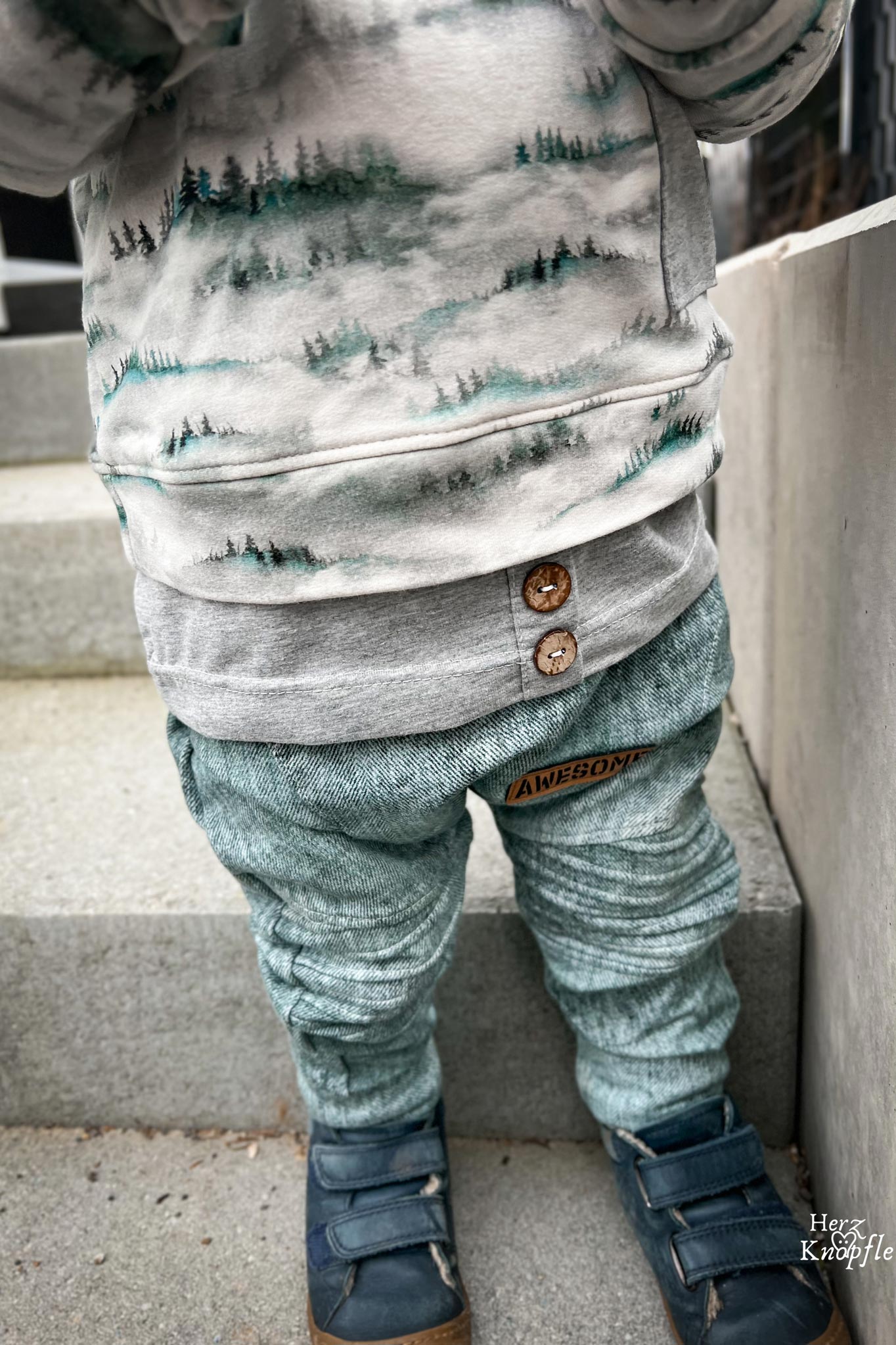 Premium BIO Jersey "Misty Forest" 0,9 m Rest