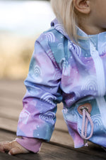 Lade das Bild in den Galerie-Viewer, Softshell Classic &quot;Chalkbows&quot; cotton candy weiß 0,5m Lager
