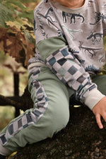 Lade das Bild in den Galerie-Viewer, Supersoft Premium BIO French Terry &quot;Fossilien&quot; mittel 0,5 m
