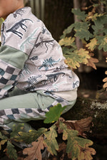 Lade das Bild in den Galerie-Viewer, Supersoft Premium BIO French Terry &quot;Fossilien&quot; mittel 0,5 m
