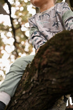 Lade das Bild in den Galerie-Viewer, Supersoft Premium BIO French Terry &quot;Fossilien&quot; mittel 0,5 m
