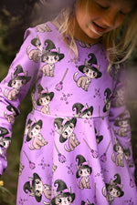 Lade das Bild in den Galerie-Viewer, Supersoft Premium BIO French Terry &quot;Magic Kitty&quot; klein 0,5 m
