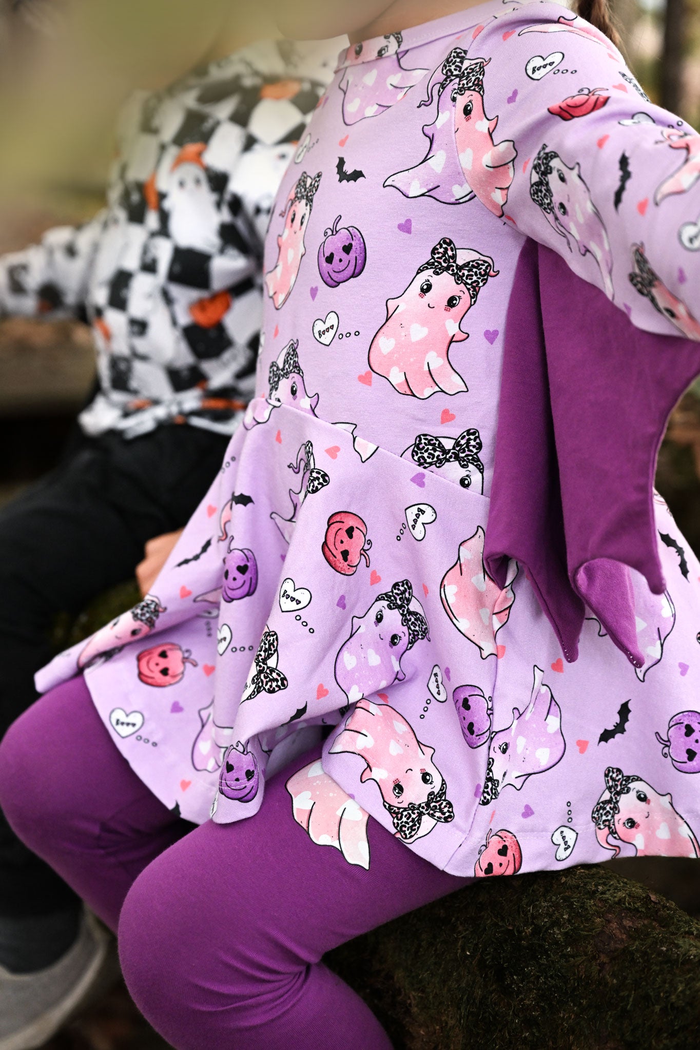 Supersoft Premium BIO Jersey "Spooky Fun" Girl klein 0,5 m