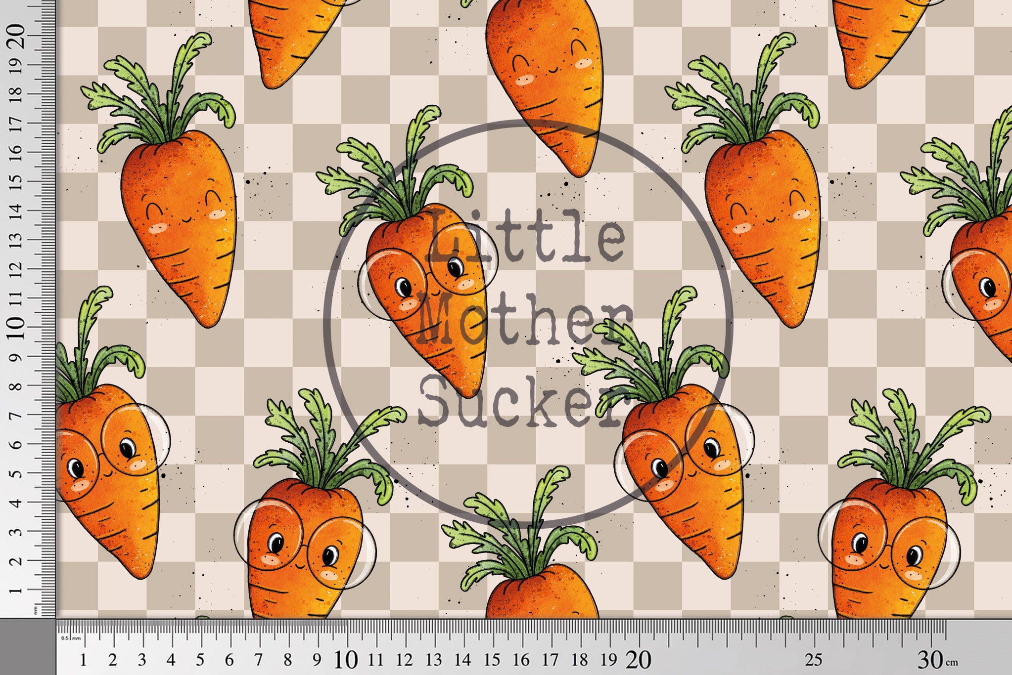 Supersoft Premium French Terry "Karottchen" 0,5 m Sonderdruck