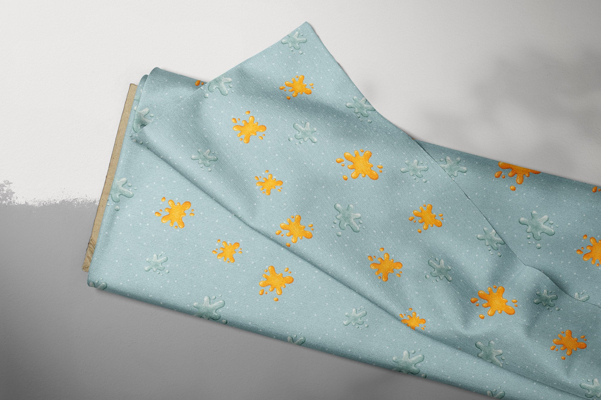 Supersoft Premium French Terry "Kleiner Künstler" Kleckse 0,5 m Sonderdruck