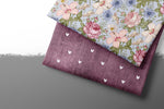Lade das Bild in den Galerie-Viewer, Frottee Jersey "Vintage Flowers" delicate smoke klein 0,5 m
