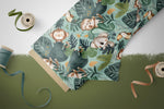 Lade das Bild in den Galerie-Viewer, Supersoft Premium Jersey "Beneath the Leaves" seafoam 0,5 m
