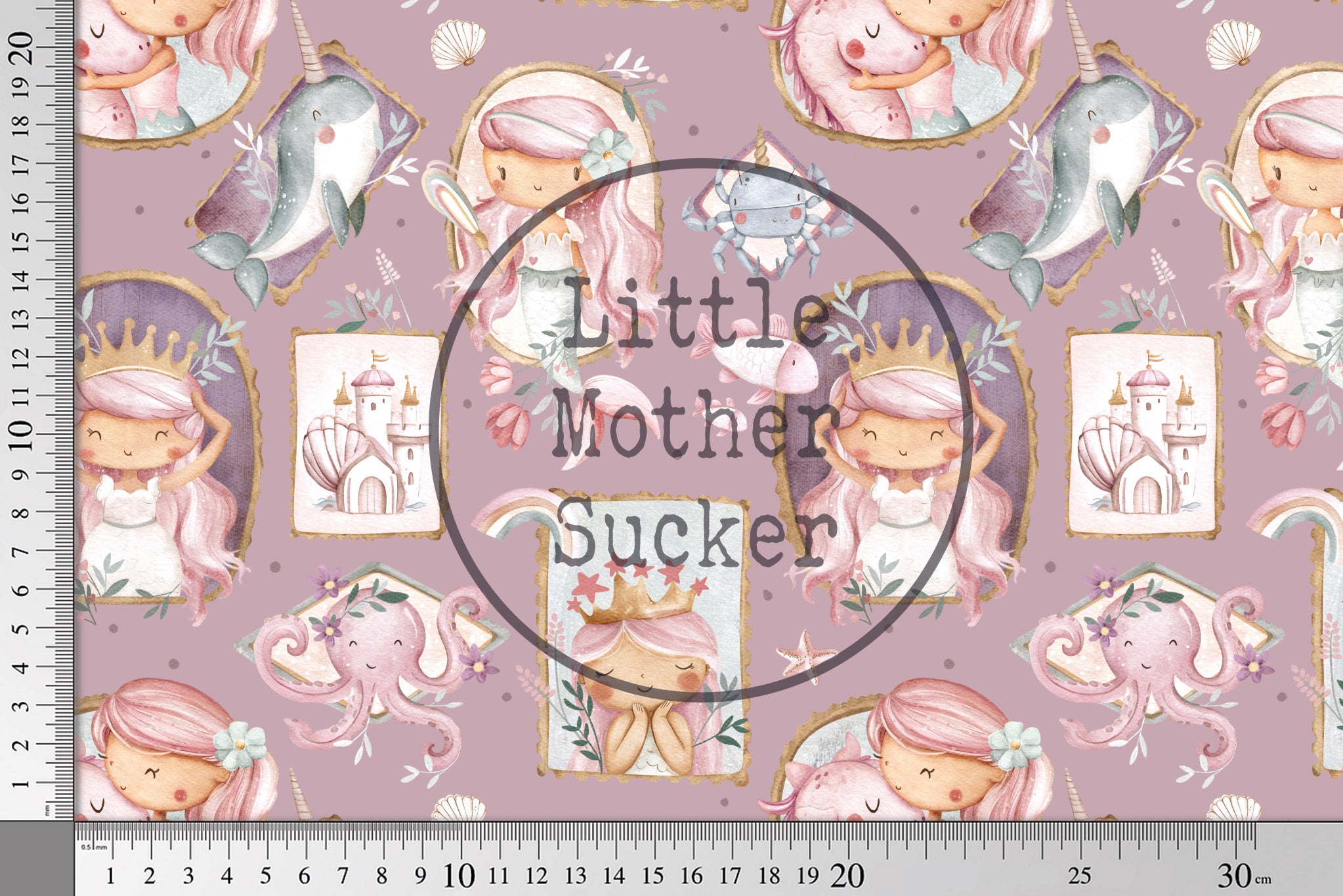 Supersoft Premium Jersey "Swirlyglade" Lilac 0,5 m