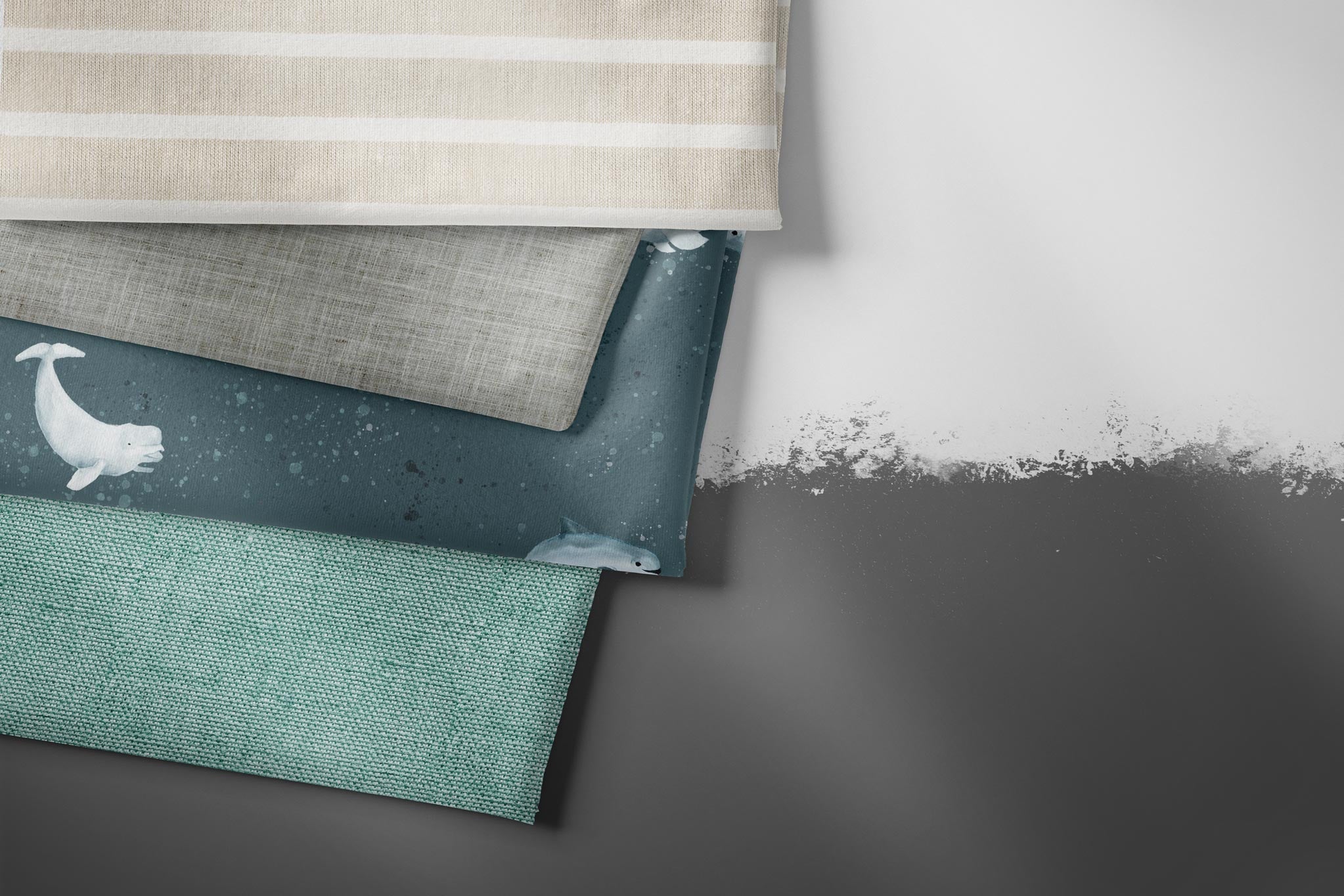 Premium BIO French Terry "Beautiful Burlap" Jungle 0,75 m Rest