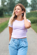 Lade das Bild in den Galerie-Viewer, Pointelle Jersey Wisteria 0,1 m
