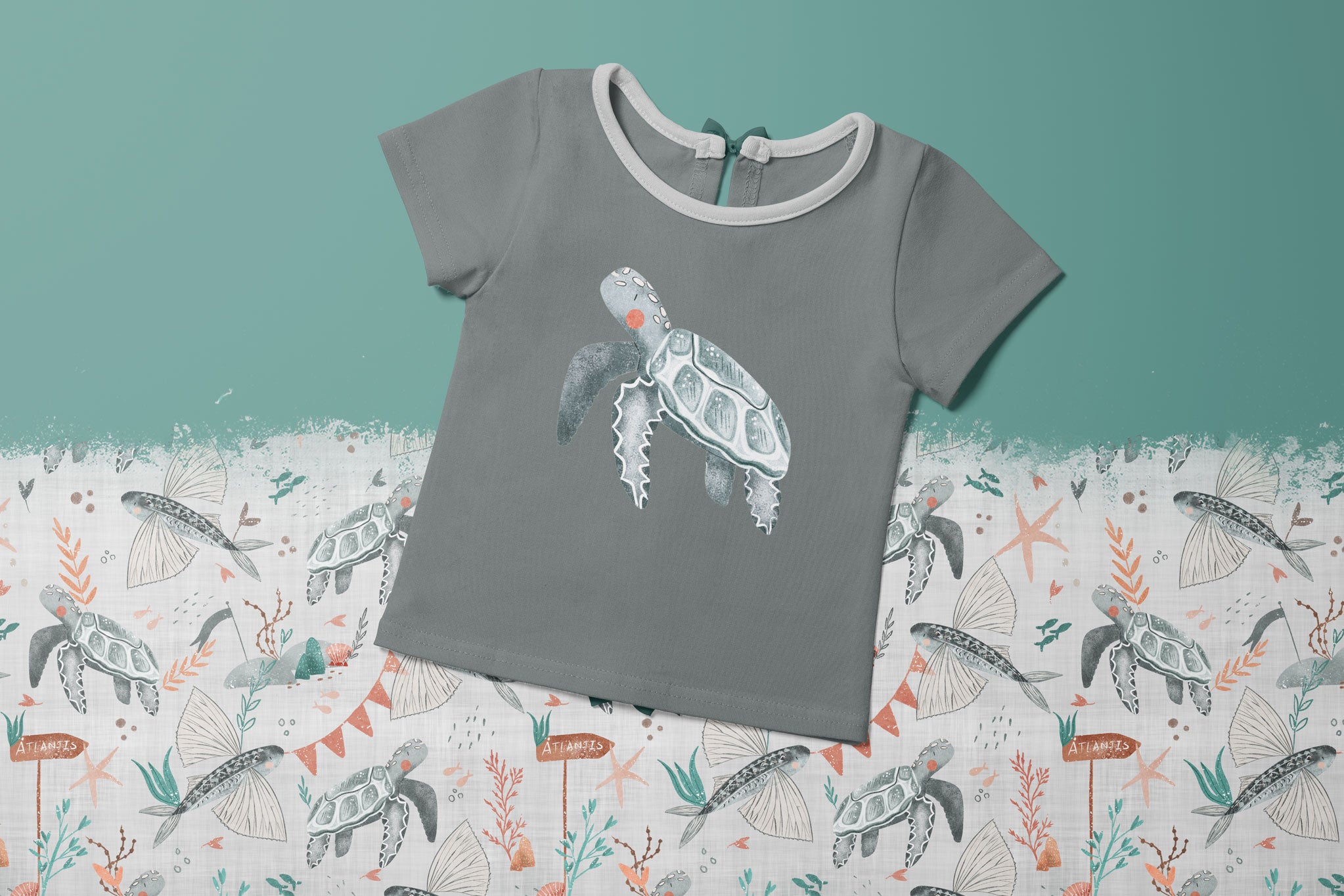 Bügelbild "Atlantis Collection" Schildkröte