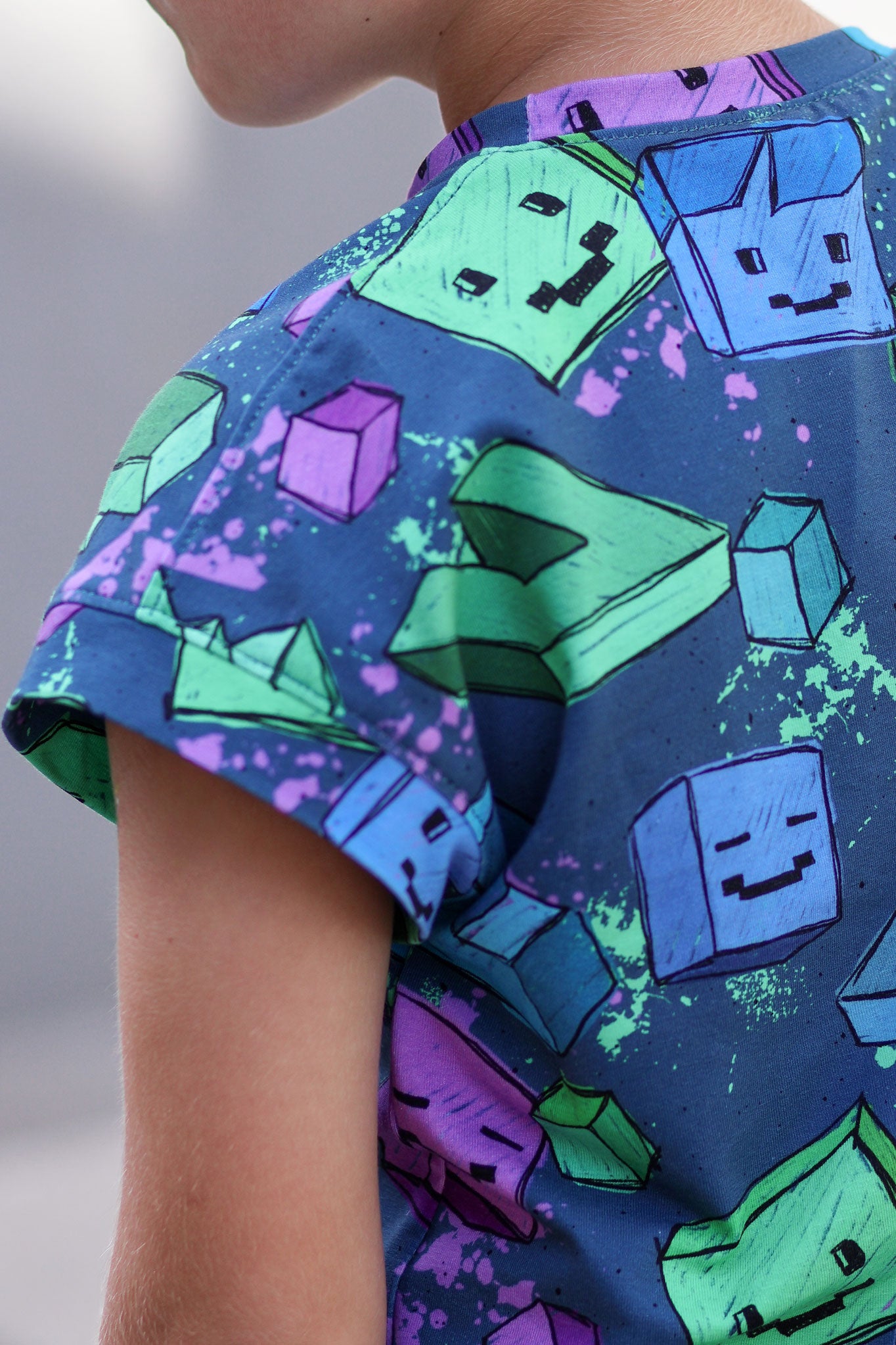 Supersoft Premium BIO Jersey "Block Scratch" groß 0,5 m