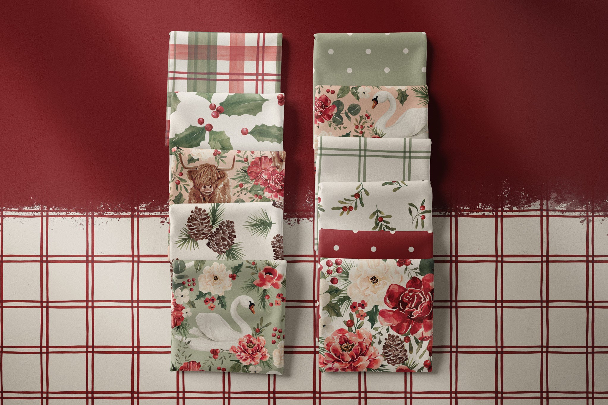 Supersoft Premium BIO French Terry "Briar and Pine" Polka Dark Green 0,5 m