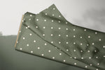 Lade das Bild in den Galerie-Viewer, Supersoft Premium BIO French Terry &quot;Briar and Pine&quot; Polka Dark Green 0,5 m
