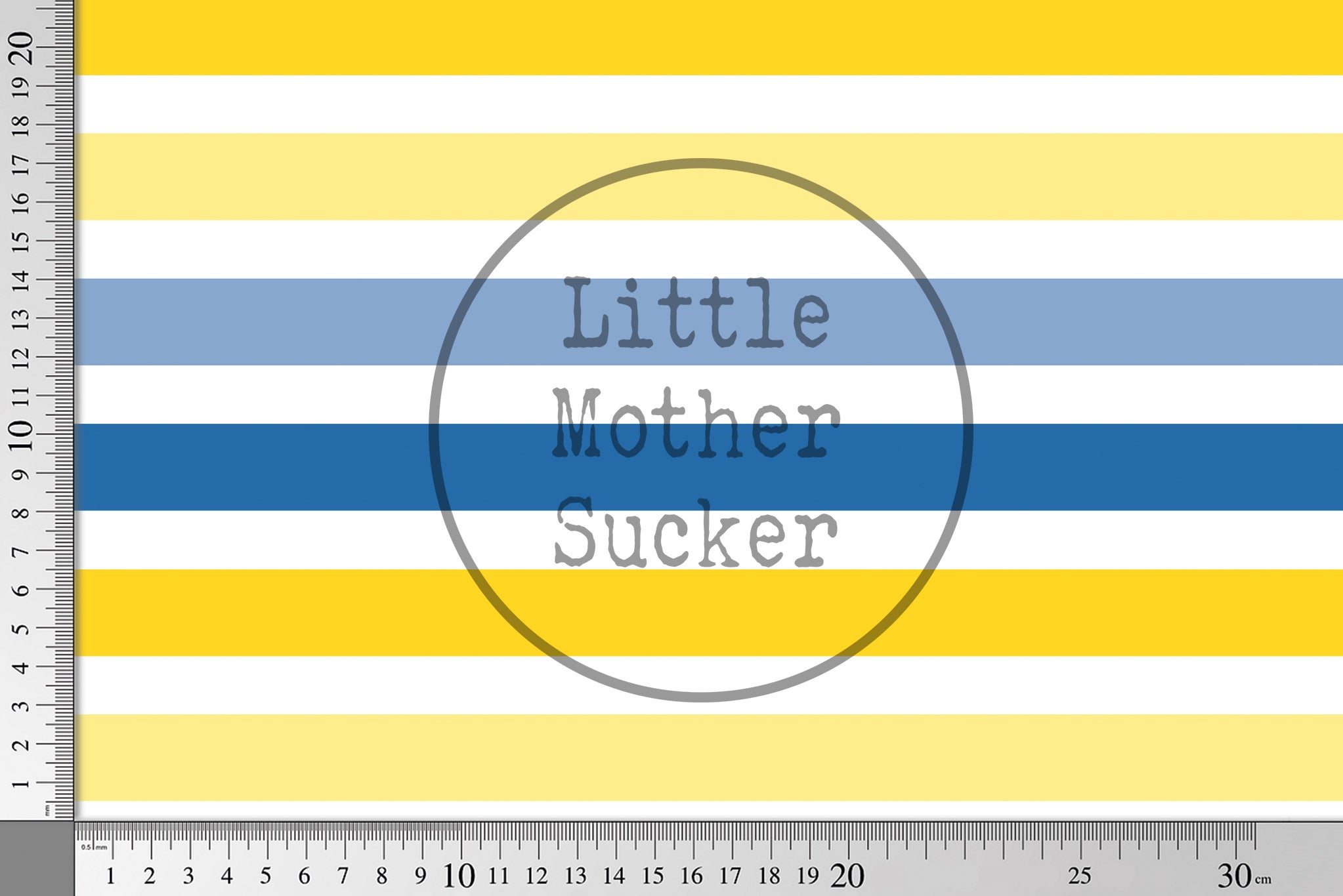 Supersoft Premium BIO Jersey "Eliza" Stripes Blue Yellow 0,5 m