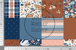 Lade das Bild in den Galerie-Viewer, Design "Rust and Royal" Patchwork 0,5 m
