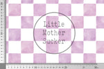 Lade das Bild in den Galerie-Viewer, Supersoft Premium BIO Jersey &quot;Wildflower Fields&quot; Checkered Lilac 0,5 m

