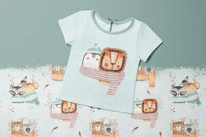 Bügelbild "Wrap Collection" Pinguin und Löwe