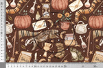 Lade das Bild in den Galerie-Viewer, Premium BIO Jersey &quot;School of Magic&quot; Helga caramel 0,5 m
