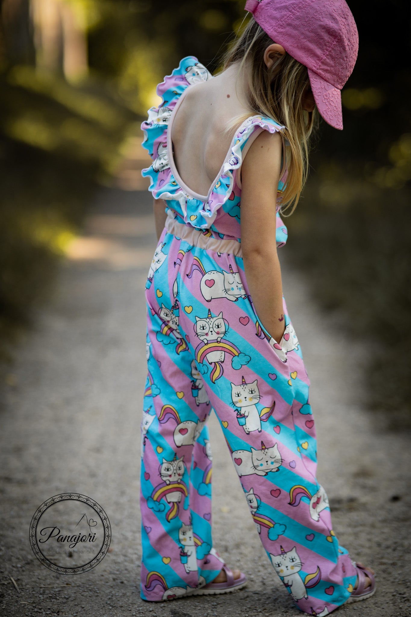 Supersoft Premium Jersey "Rainbow Unicorn Kitty" klein 0,5 m