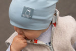Lade das Bild in den Galerie-Viewer, Kunstleder Patch &quot;Ghost with Cap&quot; teal 3,5 x 3,5 cm

