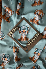 Lade das Bild in den Galerie-Viewer, Supersoft Premium BIO Jersey "Tigerchen" Tiger groß 0,5 m
