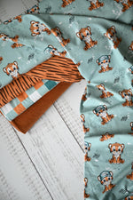 Lade das Bild in den Galerie-Viewer, Supersoft Premium BIO Jersey "Tigerchen" Tiger groß 0,5 m
