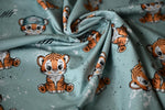 Lade das Bild in den Galerie-Viewer, Supersoft Premium BIO Jersey "Tigerchen" Tiger groß 0,5 m
