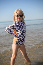 Lade das Bild in den Galerie-Viewer, Design "Chessboard Flowers" 0,5 m
