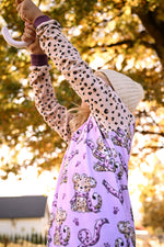 Lade das Bild in den Galerie-Viewer, Design "Leopard Zeit" magenta 0,5 m
